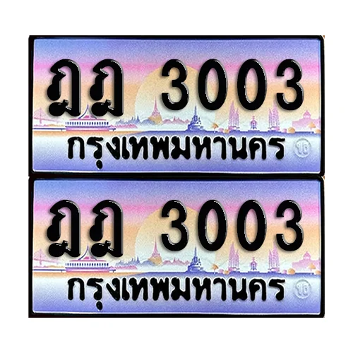 ทะเบียนรถ 3003 – ฎฎ 3003 เลขหาบ (6) ทะเบียนรถ 3003 – ฎฎ 3003 เลขหาบ (6)