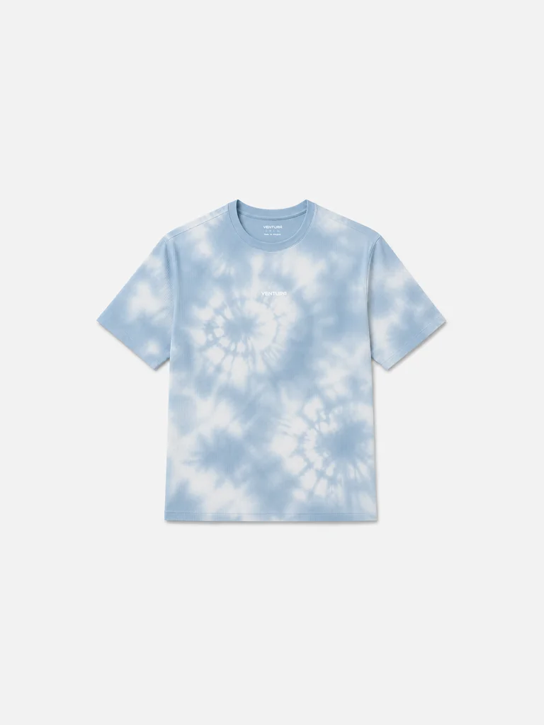 CoolDrift™ Mesh Short Sleeve Tee – Blue Ash Tie Dye