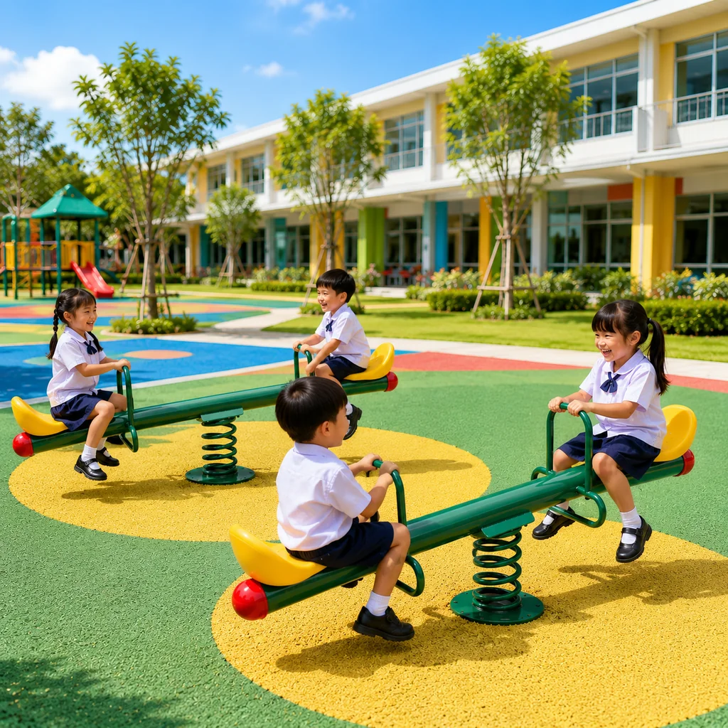 ม้ากระดกสปริงคู่ รุ่น Thai Playground Double Spring Seesaw ม้ากระดกสปริงคู่ รุ่น Thai Playground Double Spring Seesaw