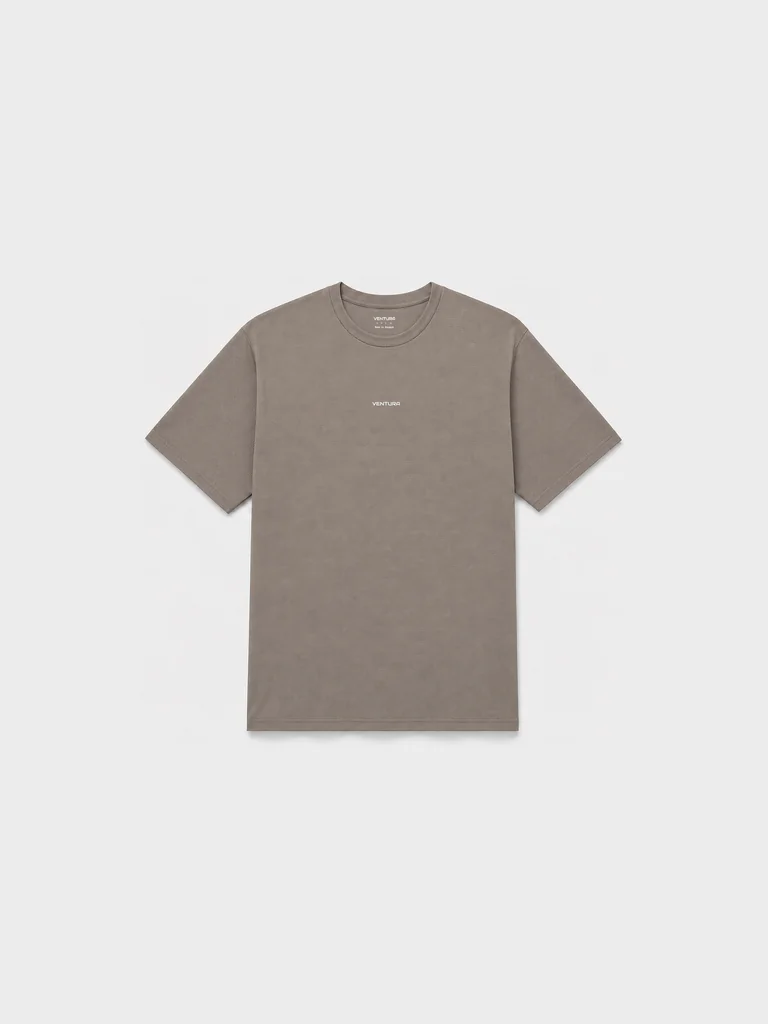 AeroVeil™ Knit Short Sleeve Tee – Taupe AeroVeil™ Knit Short Sleeve Tee – Taupe