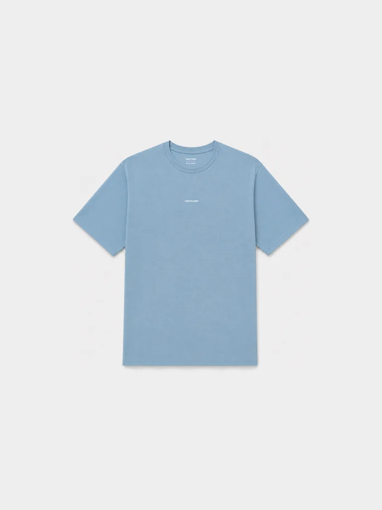 AeroVeil™ Knit Short Sleeve Tee – Blue