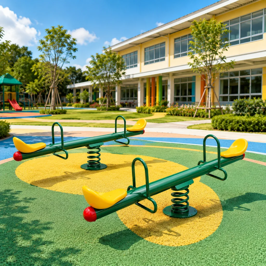 ม้ากระดกสปริงคู่ รุ่น Thai Playground Double Spring Seesaw ม้ากระดกสปริงคู่ รุ่น Thai Playground Double Spring Seesaw