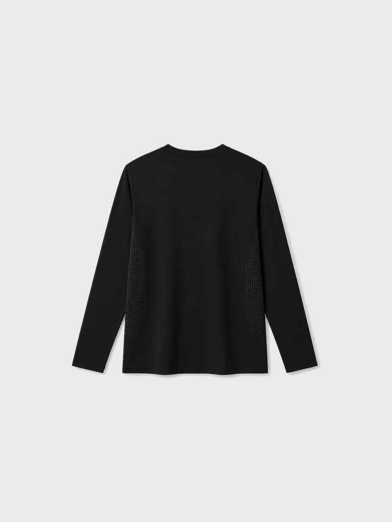 AeroVeil™ Knit Long Sleeve Tee – Black AeroVeil™ Knit Long Sleeve Tee – Black