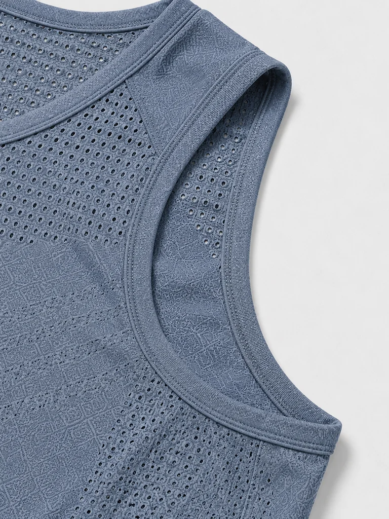 AeroVeil™ Knit Tank Top – Blue Ash AeroVeil™ Knit Tank Top – Blue Ash