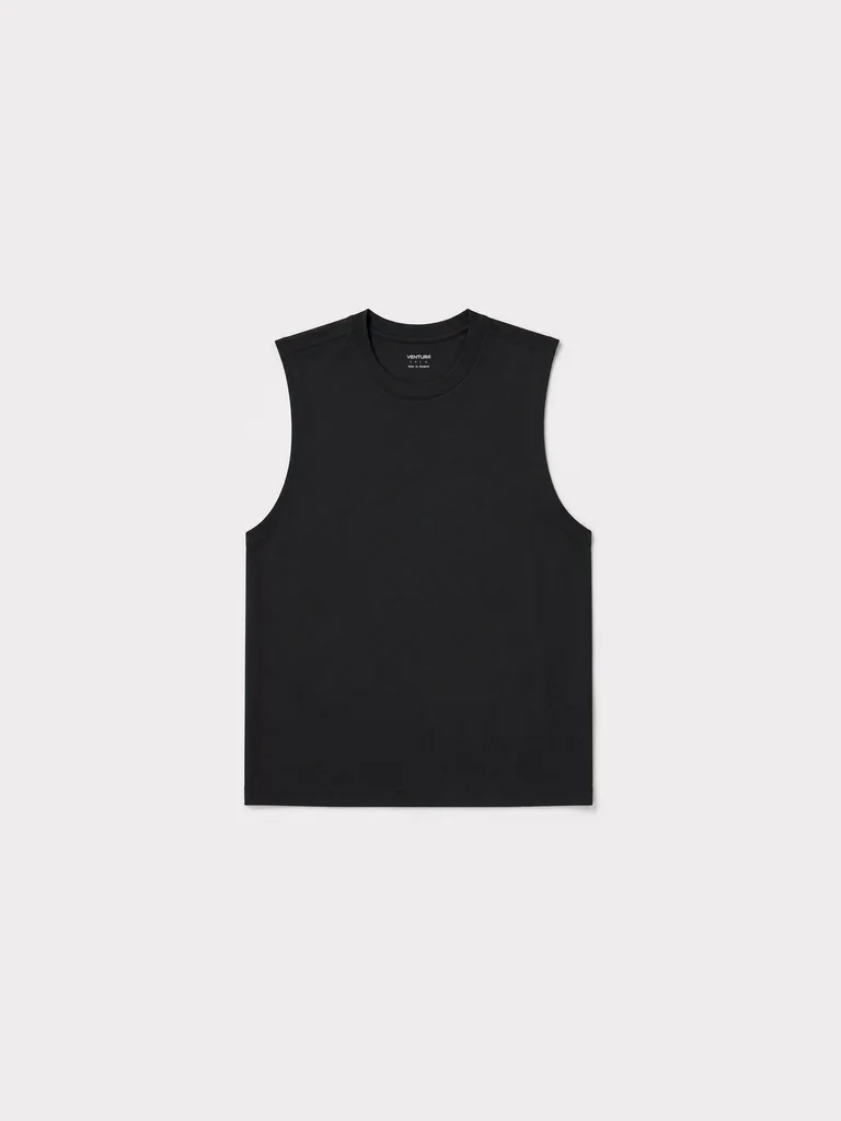 AeroVeil™ Knit Tank Top – Black