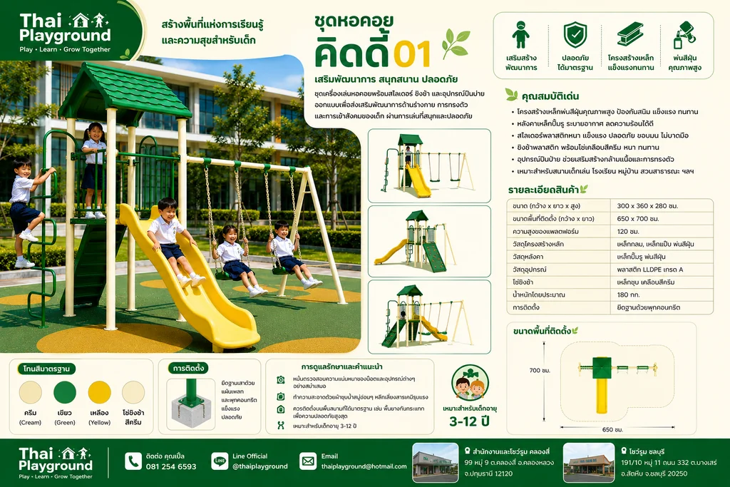 ชุดหอคอยคิดดี้01 ชุดหอคอยคิดดี้01