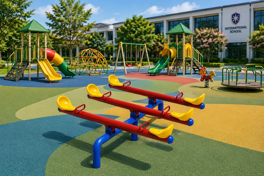 ม้ากระดก 6 ที่นั่ง รุ่น Triple Seesaw ม้ากระดก 6 ที่นั่ง รุ่น Triple Seesaw
