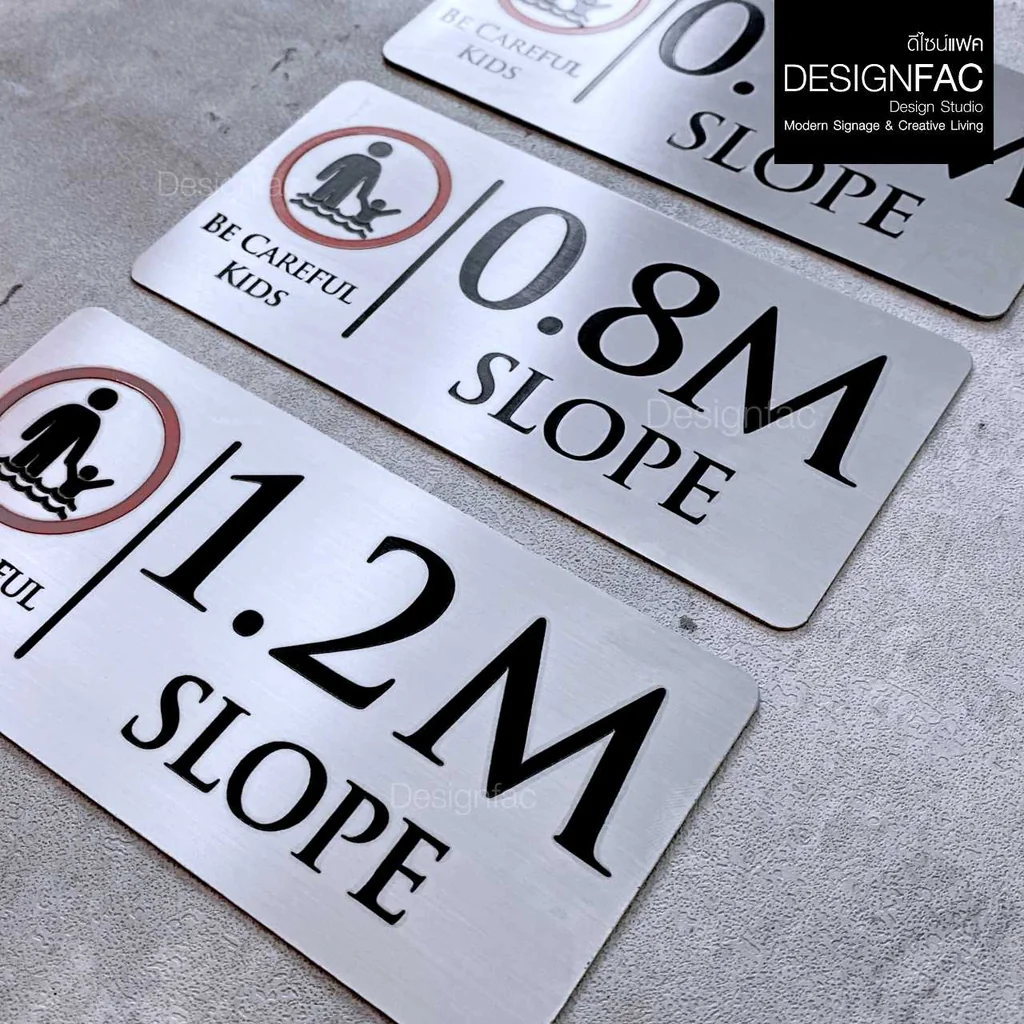 ป้ายความลึกสระ SLOPE ป้ายบอกความลึกสระว่ายน้ำ ป้ายสแตนเลสกัดกรด โมเดิร์น มินิมอล มูจิ,Designfac ป้ายความลึกสระ SLOPE ป้ายบอกความลึกสระว่ายน้ำ ป้ายสแตนเลสกัดกรด โมเดิร์น มินิมอล มูจิ,Designfac