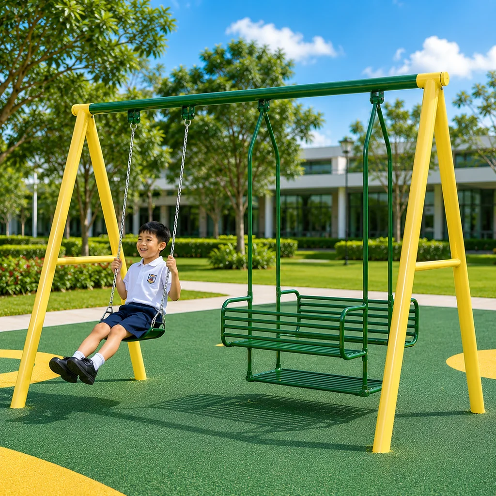ชุดชิงช้าเดี่ยวพร้อมชิงช้าม้านั่งครอบครัว (Family Swing Combo) ชุดชิงช้าเดี่ยวพร้อมชิงช้าม้านั่งครอบครัว (Family Swing Combo)
