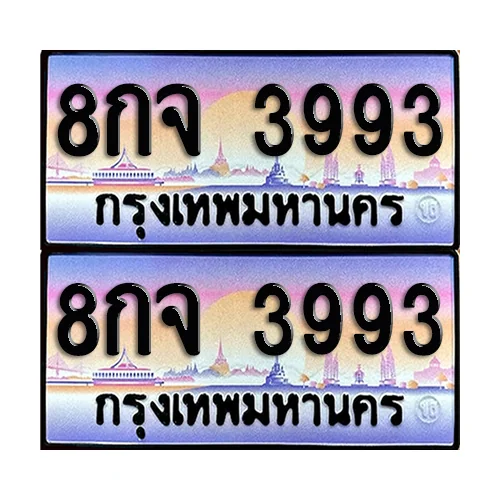 ทะเบียนรถ 3993 – 8กจ 3993 เลขหาบ (6) ทะเบียนรถ 3993 – 8กจ 3993 เลขหาบ (6)