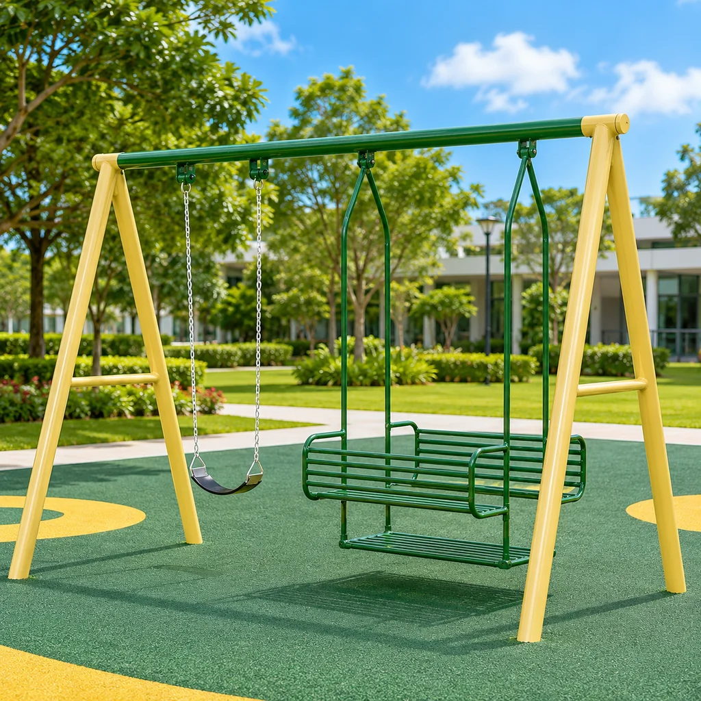 ชุดชิงช้าเดี่ยวพร้อมชิงช้าม้านั่งครอบครัว (Family Swing Combo) ชุดชิงช้าเดี่ยวพร้อมชิงช้าม้านั่งครอบครัว (Family Swing Combo)