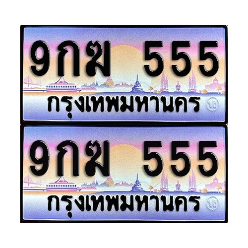 ทะเบียน 555 ป้ายประมูล - 9กฆ 555 (1)