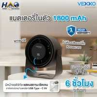 VEXXO พัดลมตั้งโต๊ะมินิมอลชาร์จไฟได้ รุ่น VMF-T01