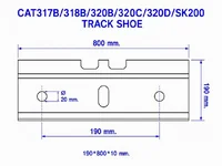 TRACK SHOE CATERPILLAR CAT317 TRACK SHOE CATERPILLAR CAT317