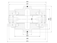 TRACK ROLLER CATERPILLAR CAT315