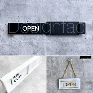 ป้ายเปิดปิดร้าน ป้าย Open Close ป้ายโมเดิร์น ป้ายมินิมอล