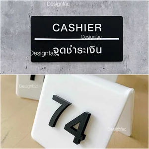 ป้ายคาเฟ่ ป้ายร้านอาหาร ป้ายเคาน์เตอร์กาแฟ