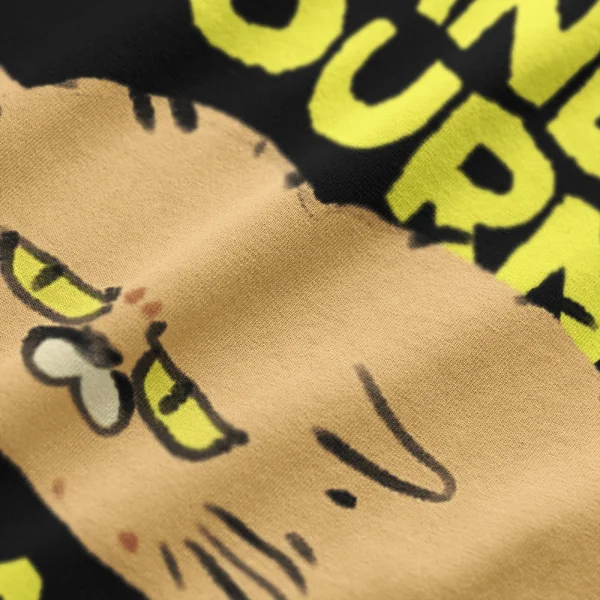 Oversized T-Shirt: Black - ปู่หนอนบุ้งขน image 3
