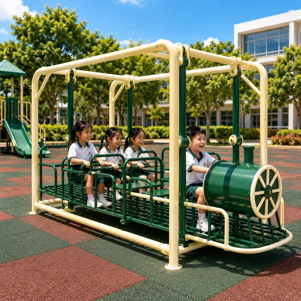 รถไฟโยกสนามเด็กเล่น รุ่น Premium 4 ที่นั่ง (Thai Playground Premium Train Rocker) image 1 รถไฟโยกสนามเด็กเล่น รุ่น Premium 4 ที่นั่ง (Thai Playground Premium Train Rocker) image 1