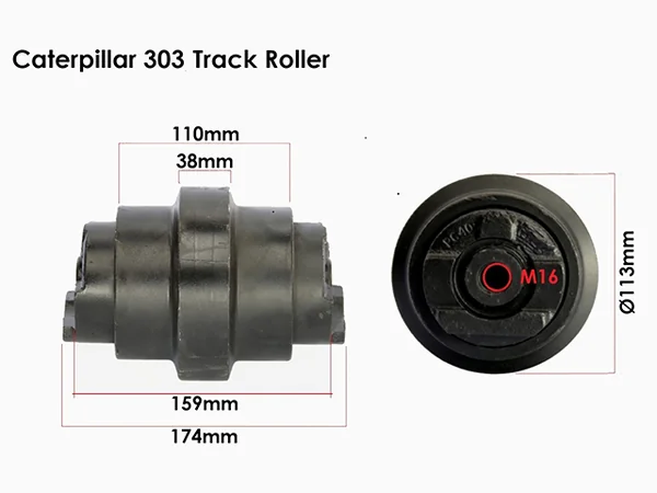 TRACK ROLLER CATERPILLAR CAT315 image 2