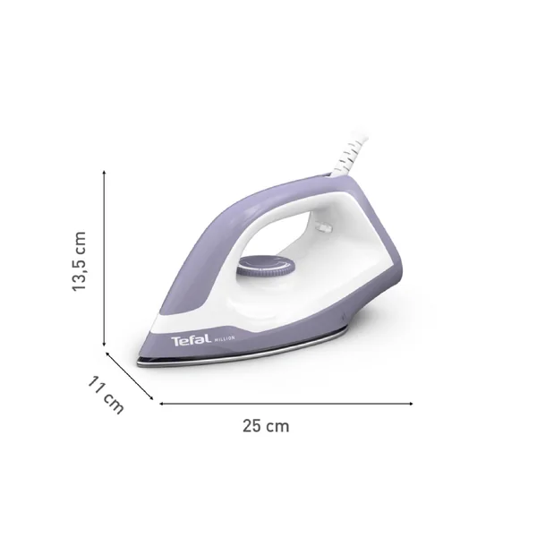 Tefal เตารีดแห้ง Million รุ่น FS2623T สีขาว image 2 Tefal เตารีดแห้ง Million รุ่น FS2623T สีขาว image 2