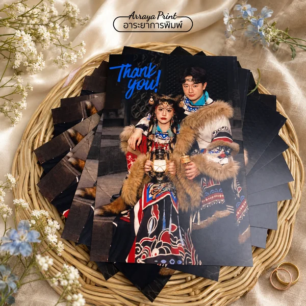 การ์ดขอบคุณงานแต่งใส่รูปคู่ | อาระยาการพิมพ์ การ์ดขอบคุณงานแต่งใส่รูปคู่ | อาระยาการพิมพ์