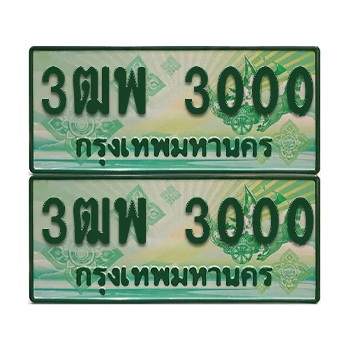 ป้ายประมูล 3000 เลขรถ 3ฒพ 3000 กระบะแคป (1) image 1
