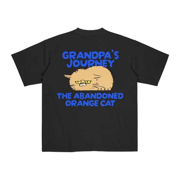 Oversized T-Shirt: Black - ปู่หนอนบุ้งขน image 4