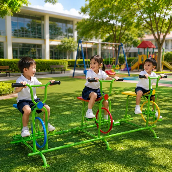 เครื่องปั่นจักรยานเด็ก 3 ที่นั่ง รุ่น Triple Fun Cycle – Thai Playground image 5 เครื่องปั่นจักรยานเด็ก 3 ที่นั่ง รุ่น Triple Fun Cycle – Thai Playground image 5