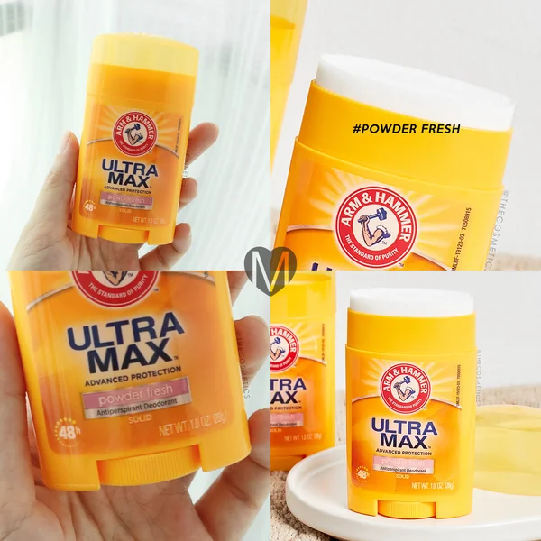 ARM & HAMMER Ultra Max Antiperspirant Deodorant 28g - Powder Fresh image 4 ARM & HAMMER Ultra Max Antiperspirant Deodorant 28g - Powder Fresh image 4