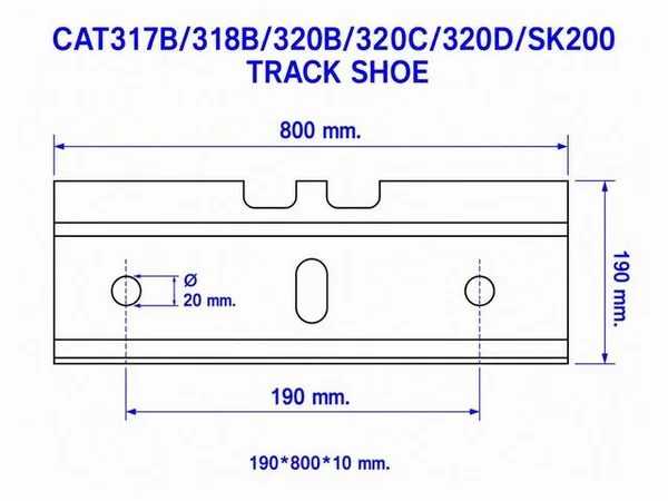 TRACK SHOE CATERPILLAR CAT317 TRACK SHOE CATERPILLAR CAT317