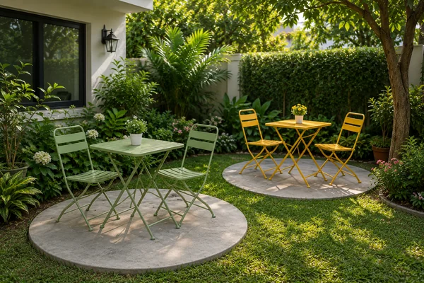 ชุดโต๊ะสนามเหล็ก รุ่น Garden Bistro Round Pad Set image 1 ชุดโต๊ะสนามเหล็ก รุ่น Garden Bistro Round Pad Set image 1