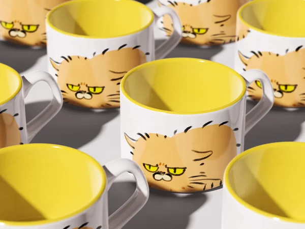 Ceramic Coffe Mug: ปู่หนอนบุ้งขน วางซ้อนกันได้ image 2