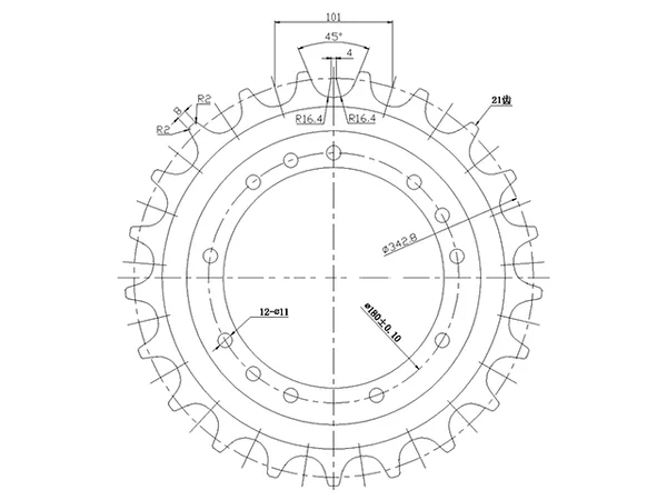 SPROCKET YANMAR DX140 image 2 SPROCKET YANMAR DX140 image 2