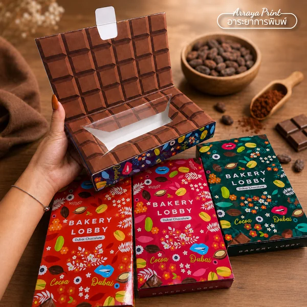ผลงานกล่อง Bakery Lobby Dubai Chocolate