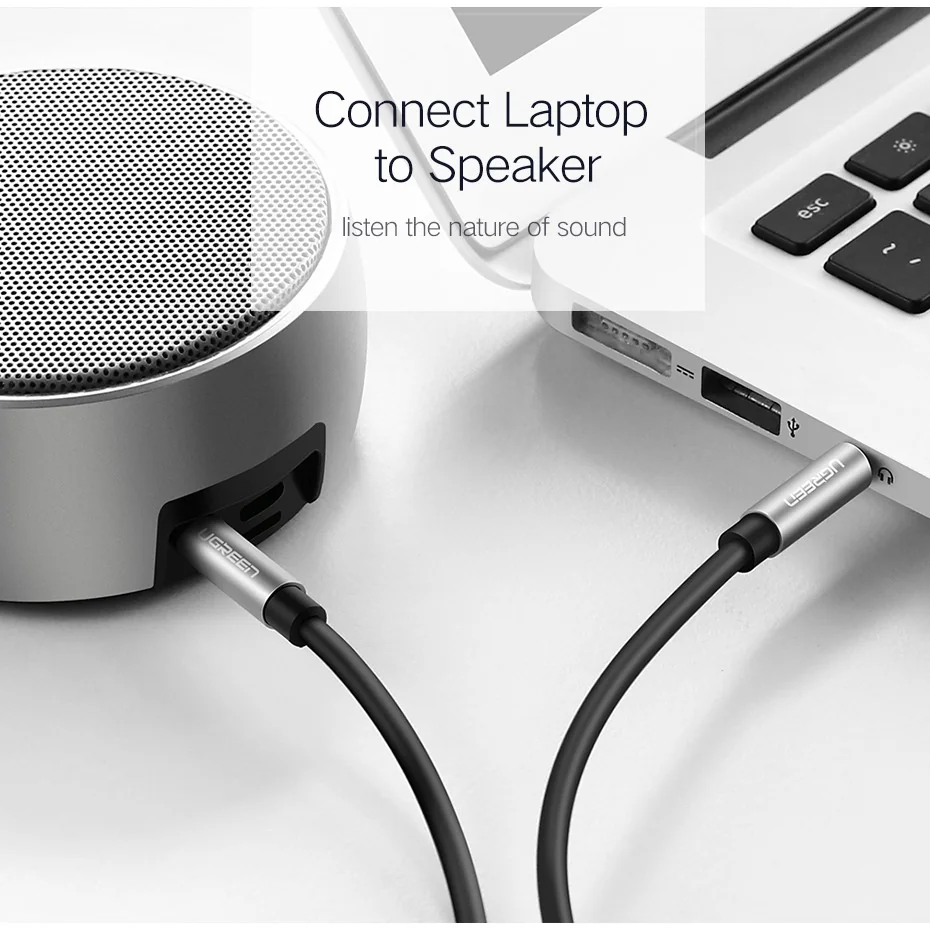 UGREEN AV119 AUX 3.5mm Jack to Jack Audio Cable 3M(10736)