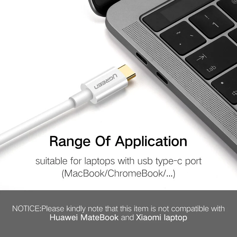 UGREEN (MM139/CM556) USB-C to DisplayPort USB 3.1 Thunderbolt 3 8K 1.5M (90309)