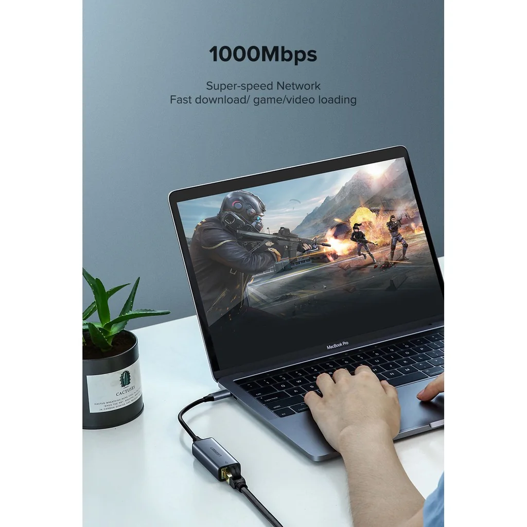 Ugreen 50737 USB-C to RJ45 Lan Adapter