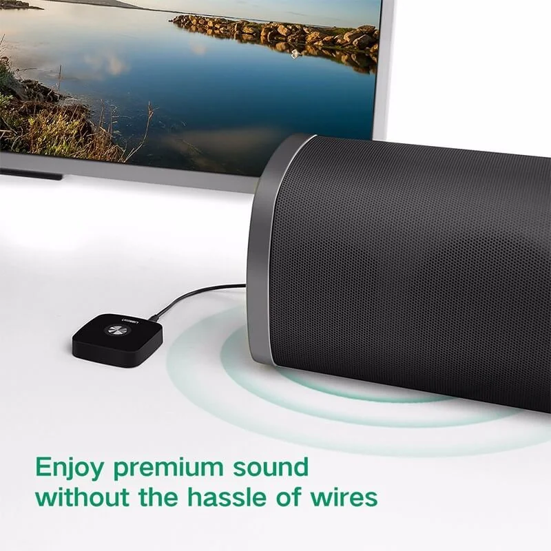 UGREEN CM122 Wireless Bluetooth 5.0 Receiver 3.5mm. Audio 5.1 APTX(40758)